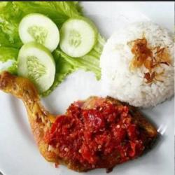 Nasi   Ayam Batokok Merah   Jengkol