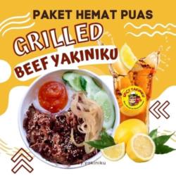 Grilled Beef Bowl   Lemon Tea