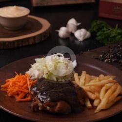 Chicken Steak Blackpepper Sauce