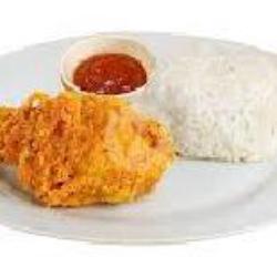 Exprezz 1 (paket Nasi   Paha Bawah Crispy / Sayap Crispy)