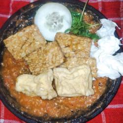 Nasi Sambelan Tahu Tempe(bungkus Kertas Minyak)