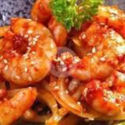 Udang Pedas Manis   Es Teh