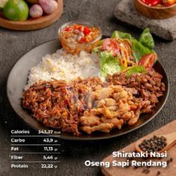 Shirataki Nasi Oseng Sapi Rendang (343 Cals)