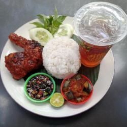 Paket Ayam Bakar Nasi Sambal Terong Es Teh