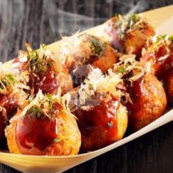 Takoyaki Telor Puyuh ( Isi Telor Puyuh ) Tanpa Katsuobushi