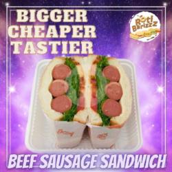 Beef Sausage Sandwich