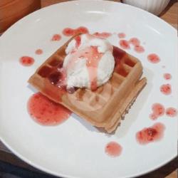 Strawberry Cream Cheese Waffle