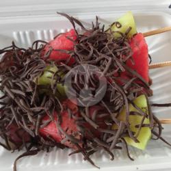 Sate Buah Toping Coklat