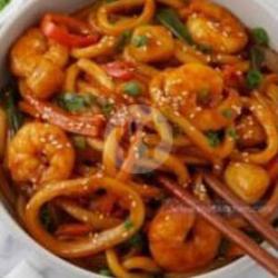 Hot Spicy Seafood Udon Fried Noodle