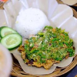 Paket Ayam Krispy Geprek Cabe Ijo