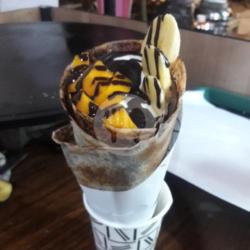 Crepes Choco Ice Pisang Mangga