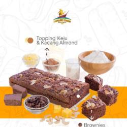 Brownies Panggang Almond Keju