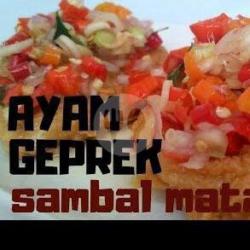 Ayam Geprek Sambel Matah   Nasi