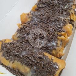 Lumpia Pisang Coklat Meses Susu