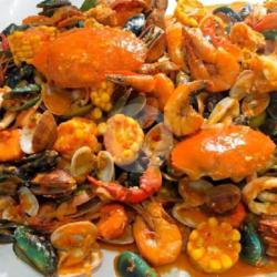 Kepiting,lobster,cumi,udang,mix Kerang Jagung(porsi 2-3 Orang)