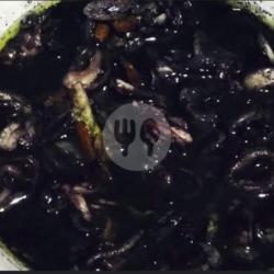 Sotong Masak Hitam Plus Nasi