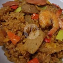 Nasi Goreng Sefood   Sayuran   Udang   Bkso  Sosis   Level1 - 10 Free ( Teh Manis)