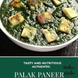 Palak Paneer With Basmati Jeera Rice