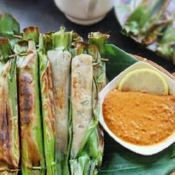 Otak Otak Daun Pisang Bumbu Kacang