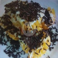 Singkong Meleduk Tabur Coklat  Mesis Susu