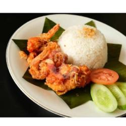 Nasi Udang Geprek