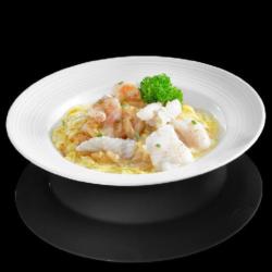 Kwetiau Seafood Siram Telur