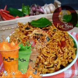 Paket A Mie Mantap Djiwa Goreng Lv 1/2/3   Pilih Thai Tea Suka-suka