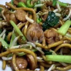 Mie Goreng Bakso Telur Ayam (bonus Pangsit Goreng)  Sayur Tauge