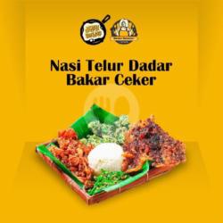 Nasi Telur Dadar Bakar Sambal Ceker