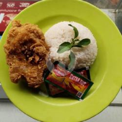 Nasi Ayam Crispi Dada