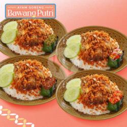 Paket 4 Nasi Ayam Penyet Baput