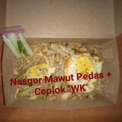 Nasi Goreng Mawut Pedas Wk   Ceplok