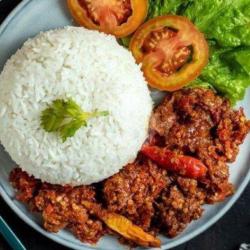 Nasi   Oseng Mercon (daging Sapi)