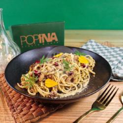 Aglio E Smoked Tuna Spaghetti