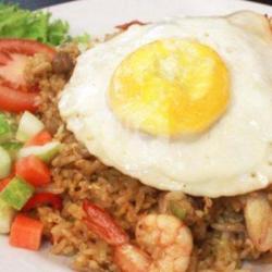 Nasi Goreng Seafood Komplit (udang,cumi,bakso,ayam,telur)