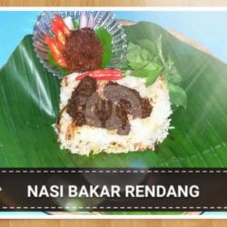 Nasi Bakar Rendang Sapi