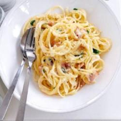 Salmon Spaghetti Carbonara