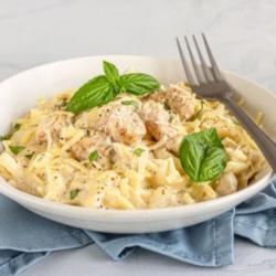 Spaghetti Chicken Alfredo