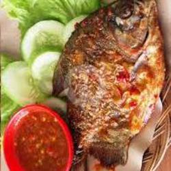 Nasi Ikan Bawal Sambal Tomat