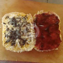 Roti Bakar Stawberry, Coklat, Keju