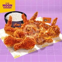 10 Pcs Korean Chicken Wings Rice Set