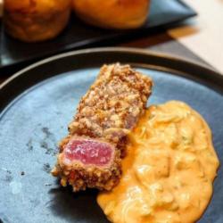 Rice Cracker Crusted Tuna