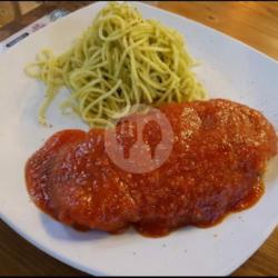 Spaghetty Chicken Katsu Marinara Sauce