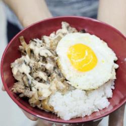 Garlic Herb Chicken Rice Bowl