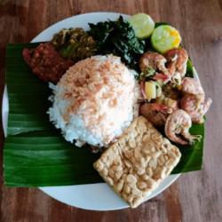 Nasi Udang Gulai Tahu Gulai/tempe Gulai