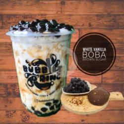 White Vanilla Boba Brown Sugar