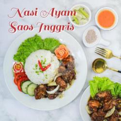 Nasi Ayam Saos Inggris