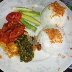 Pecel Ayam Sambal Terasi   Nasi