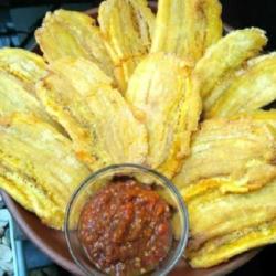 Pisang Gepeng Ori(peppe)   Sambel Tumis