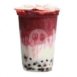 Redvelvet Boba Milk Large